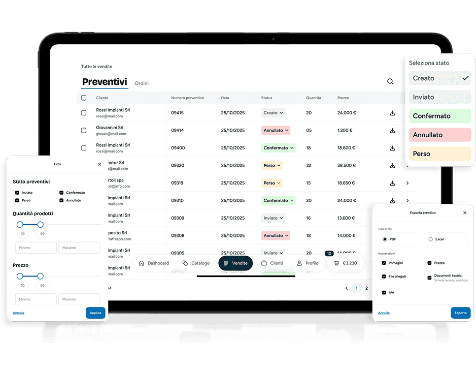 Condivisione smart & storico PDF